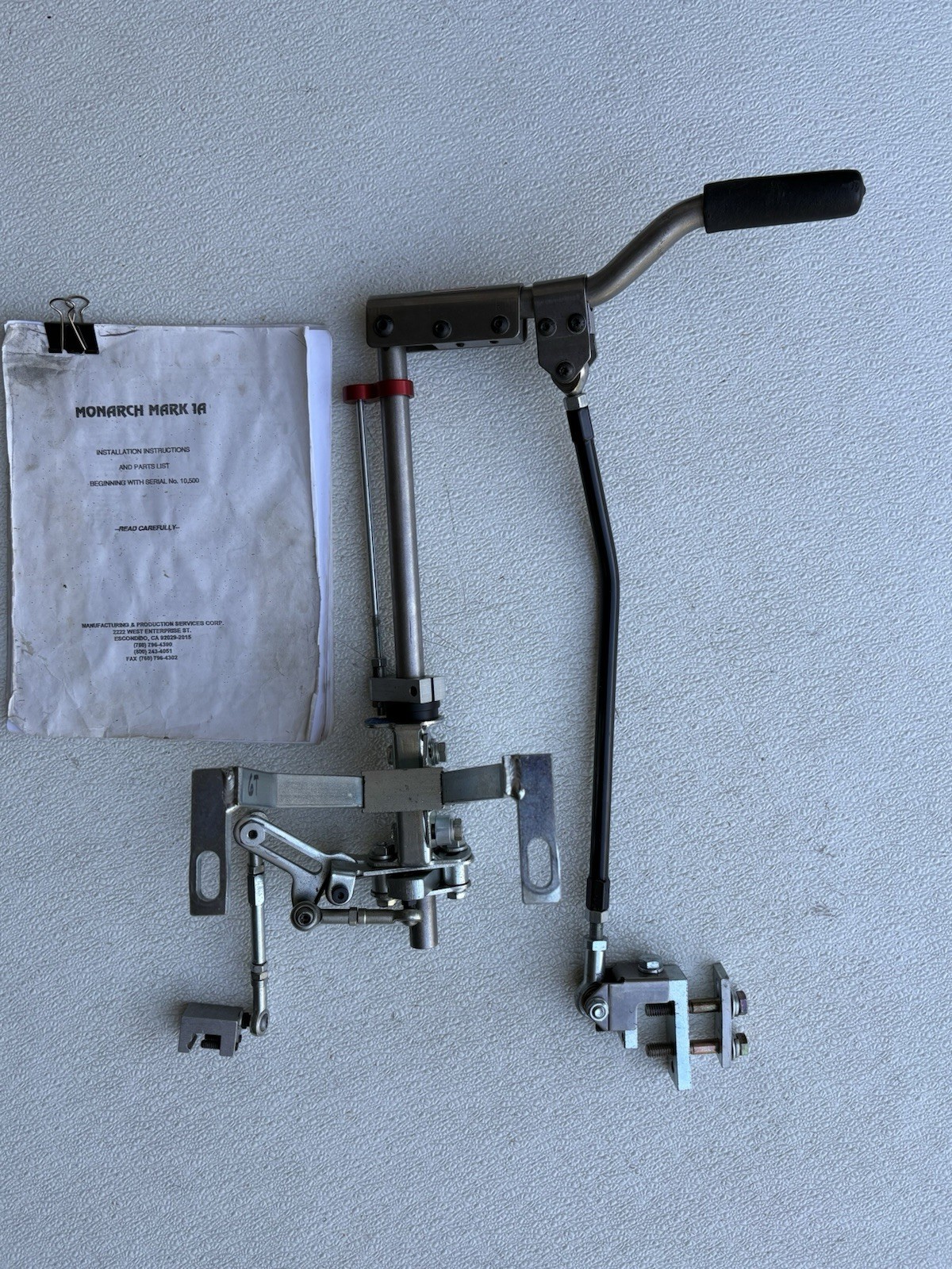 MPS handicap driver hand controls with accelerator lock out