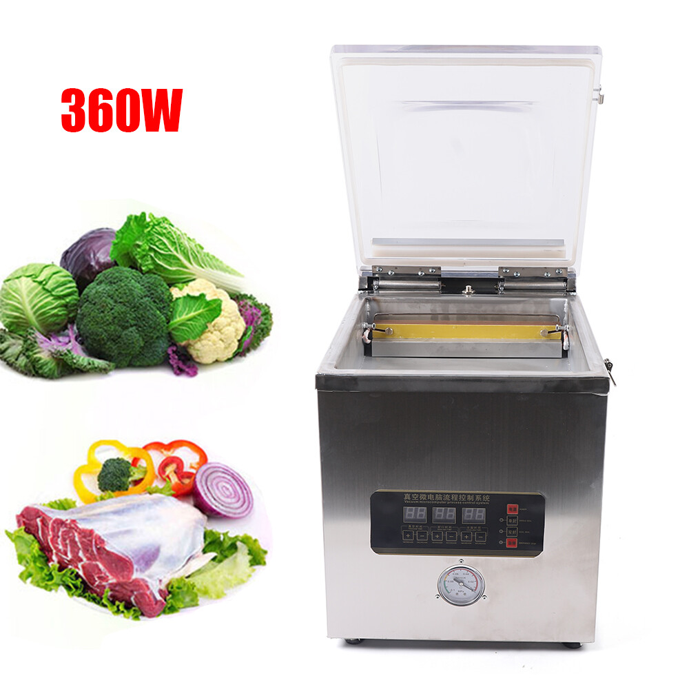 Vacuum Sealer Commercial Food Chamber Vacuum Sealing Packing Machine 360W 110V