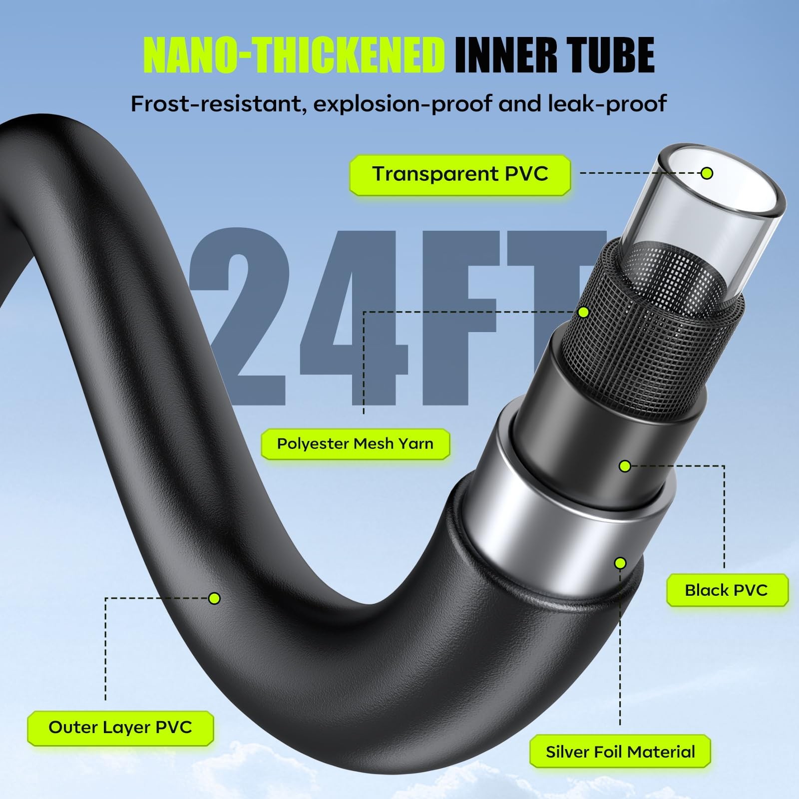 Pistola de Presión Agua 1200 PSI Cordless Car Washer with Hose