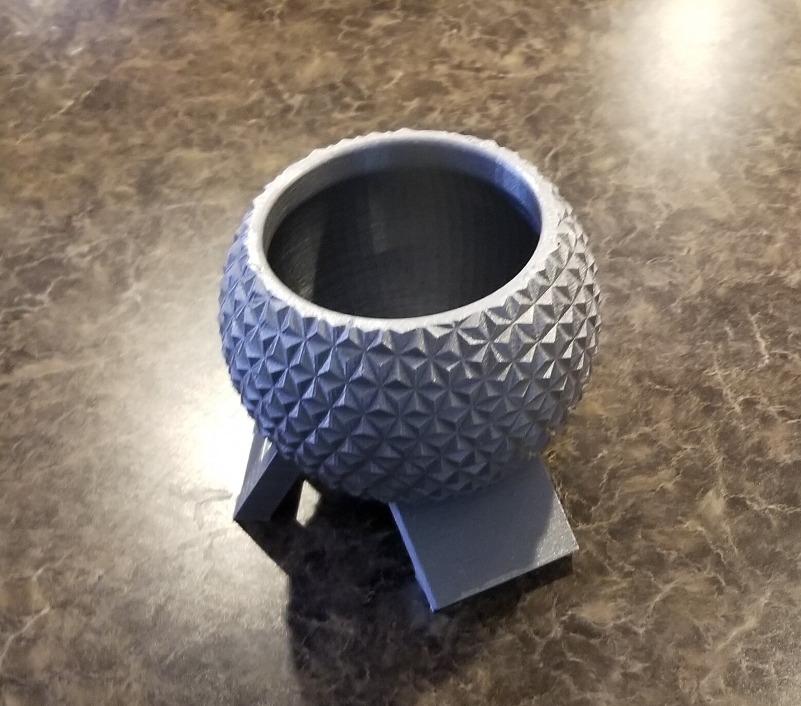 Disney World Epcot Spaceship Earth Inspired Planter - Garden Disney Decor Size E