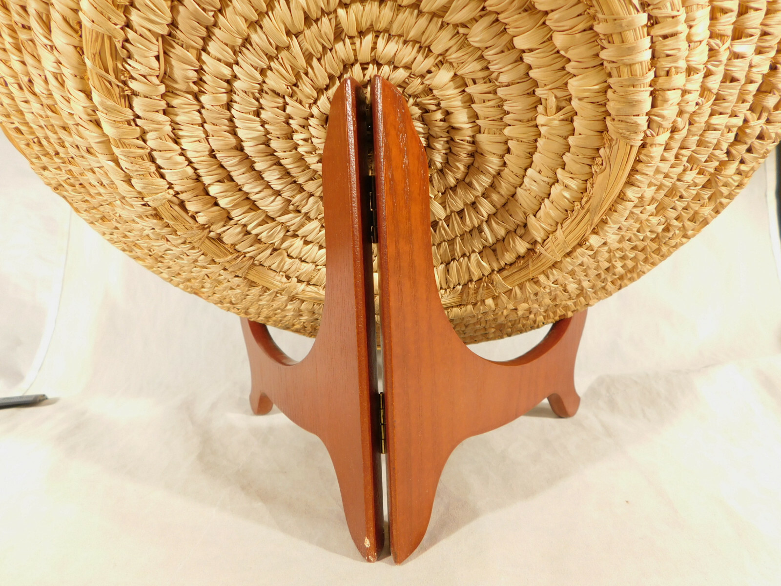 BOWL Display Stand Folding Solid WOOD Large Size