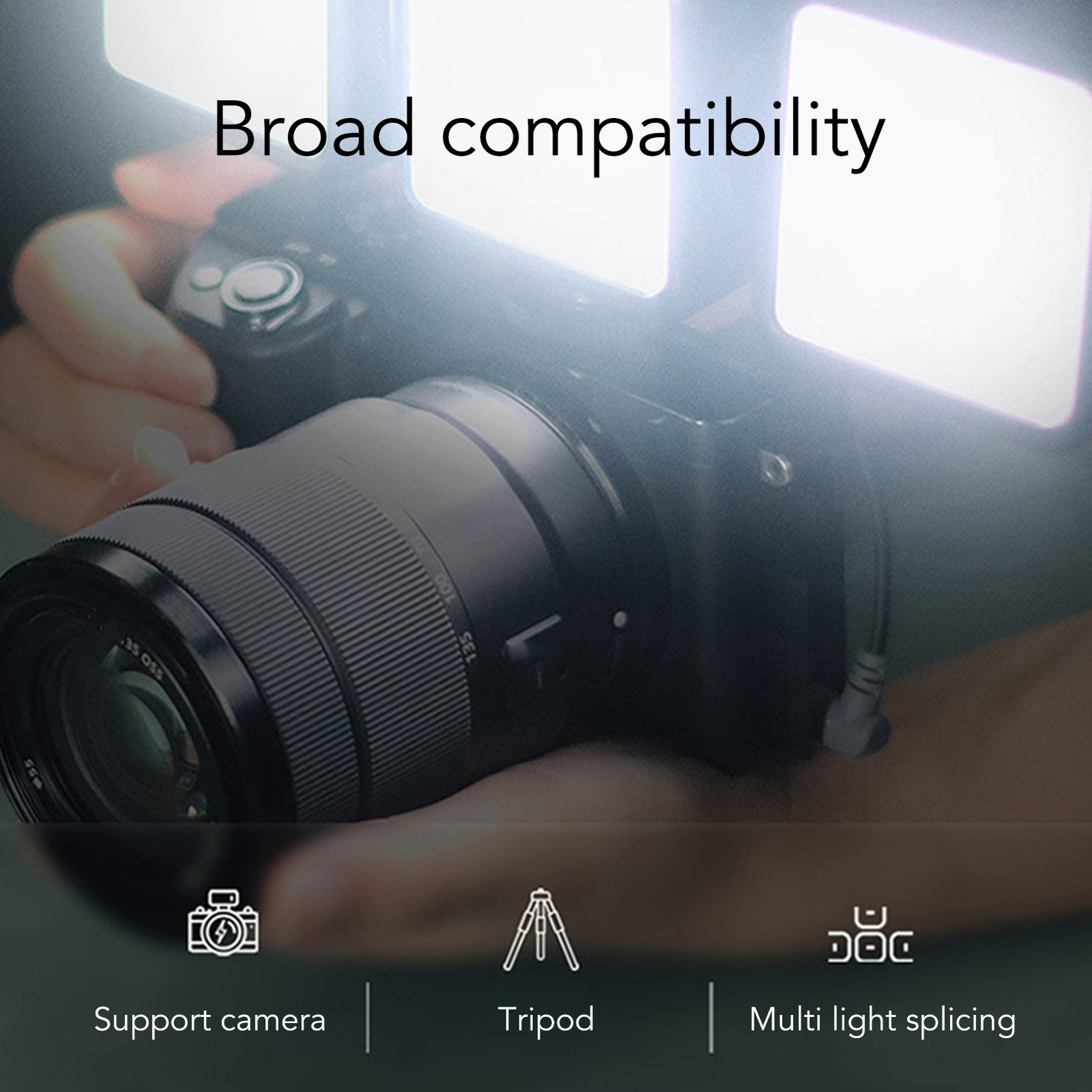 LED Camera Light Portable Camera Photo Light For Outdoor Photography Live St