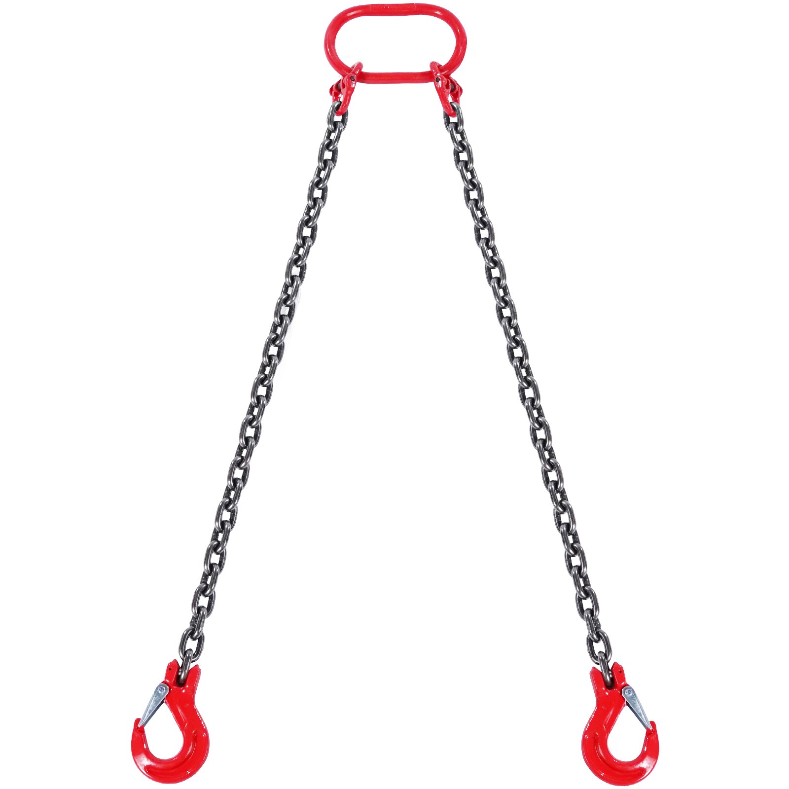 VEVOR 5/16" x 5' Chain Sling 2 Legs G80 Lifting Chain with Grab Hooks 6600 lbs