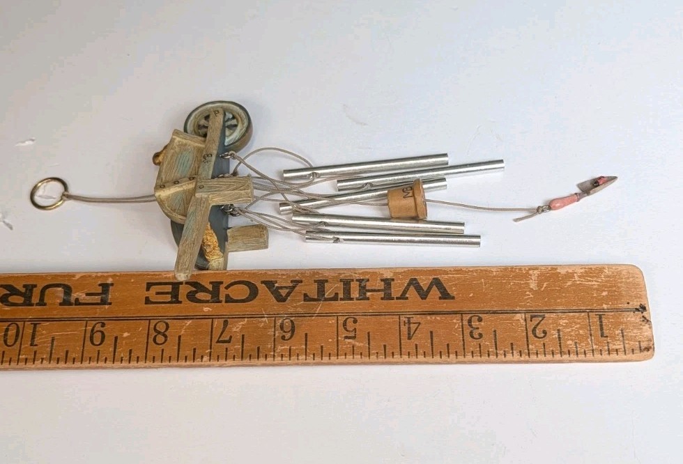 Marjolein Bastin Sketchbook Birds in a Flower Basket Wind Chimes Resin & Metal