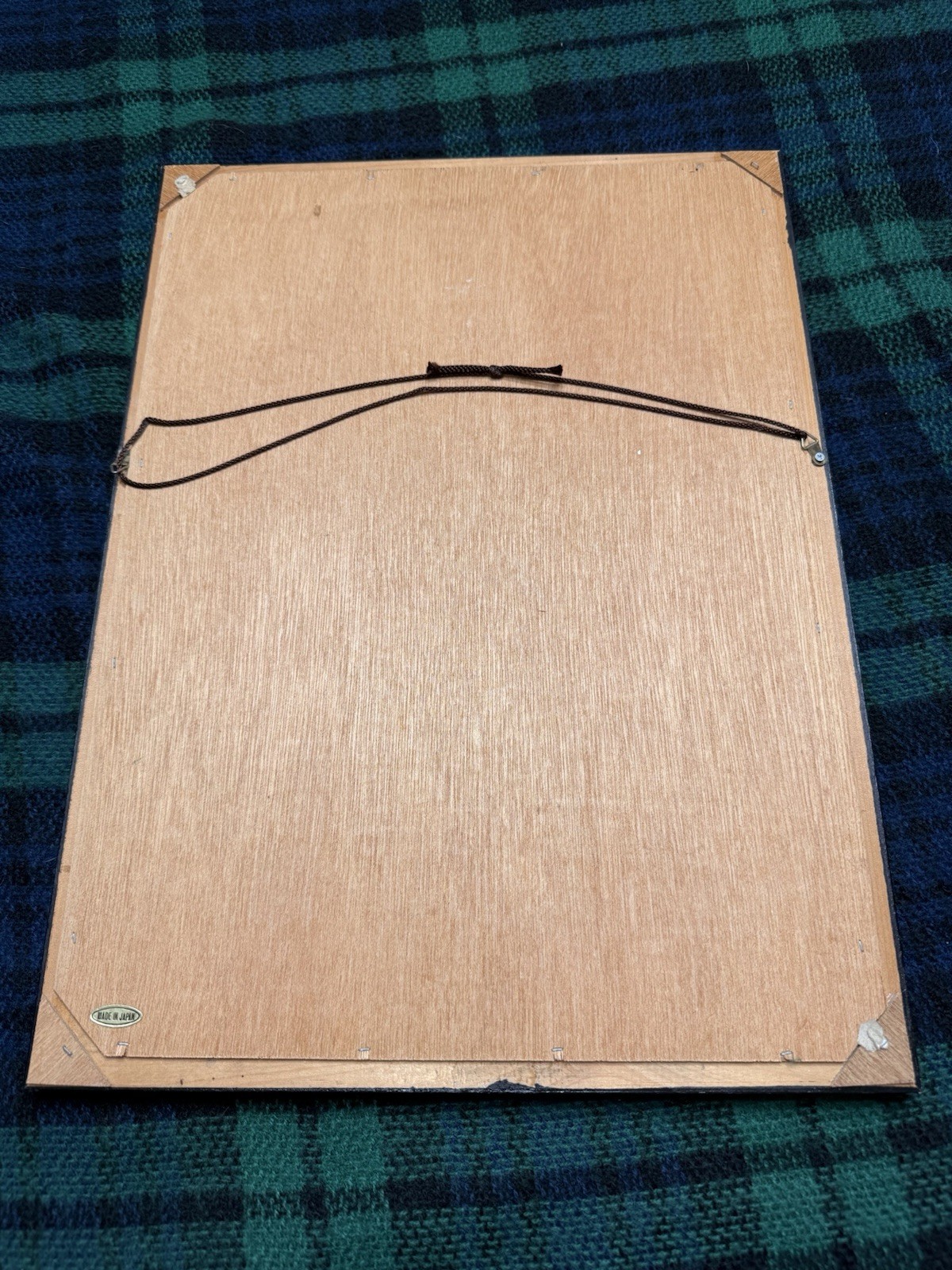 Japanese Framed Art with Cranes, Floral Motif, Mother of Pearl Inlay, Handmade