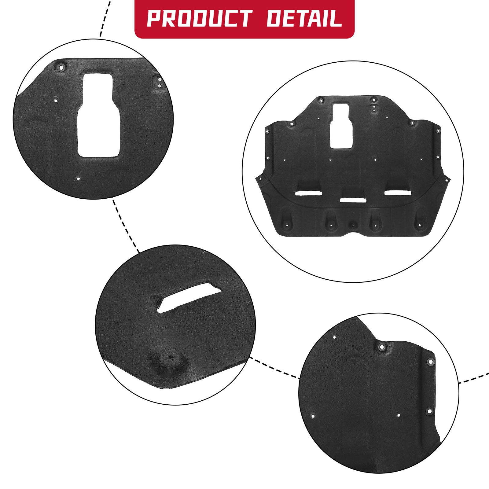 Fit For 2015-2017 Hyundai Sonata Engine Under Cover Splash Shield Front Support