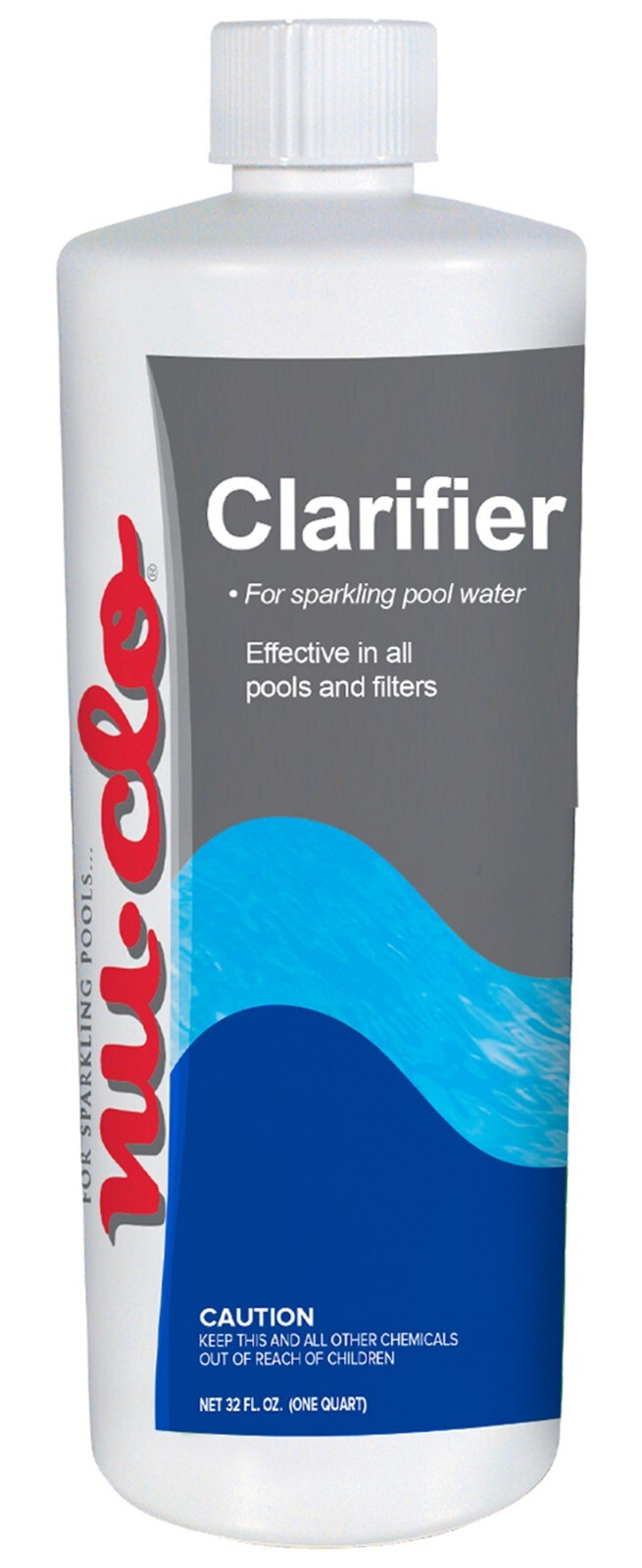 Nu-Clo Clarifier for Swimming Pools 1 Quart (32 Fl. Oz.)
