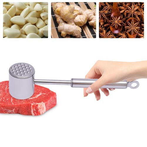 Heavy Duty Meat Hammer 304 Stainless Steel Dishwasher Safe Meat Tenderizer