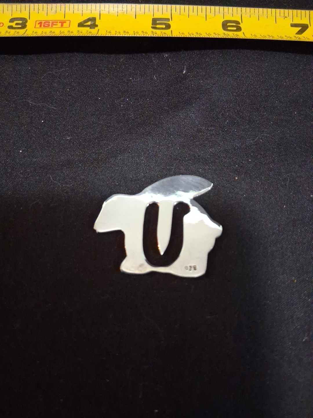 925 Sterling Silver Book Mark Bunny Rabbit Mirror Finish Just Polished