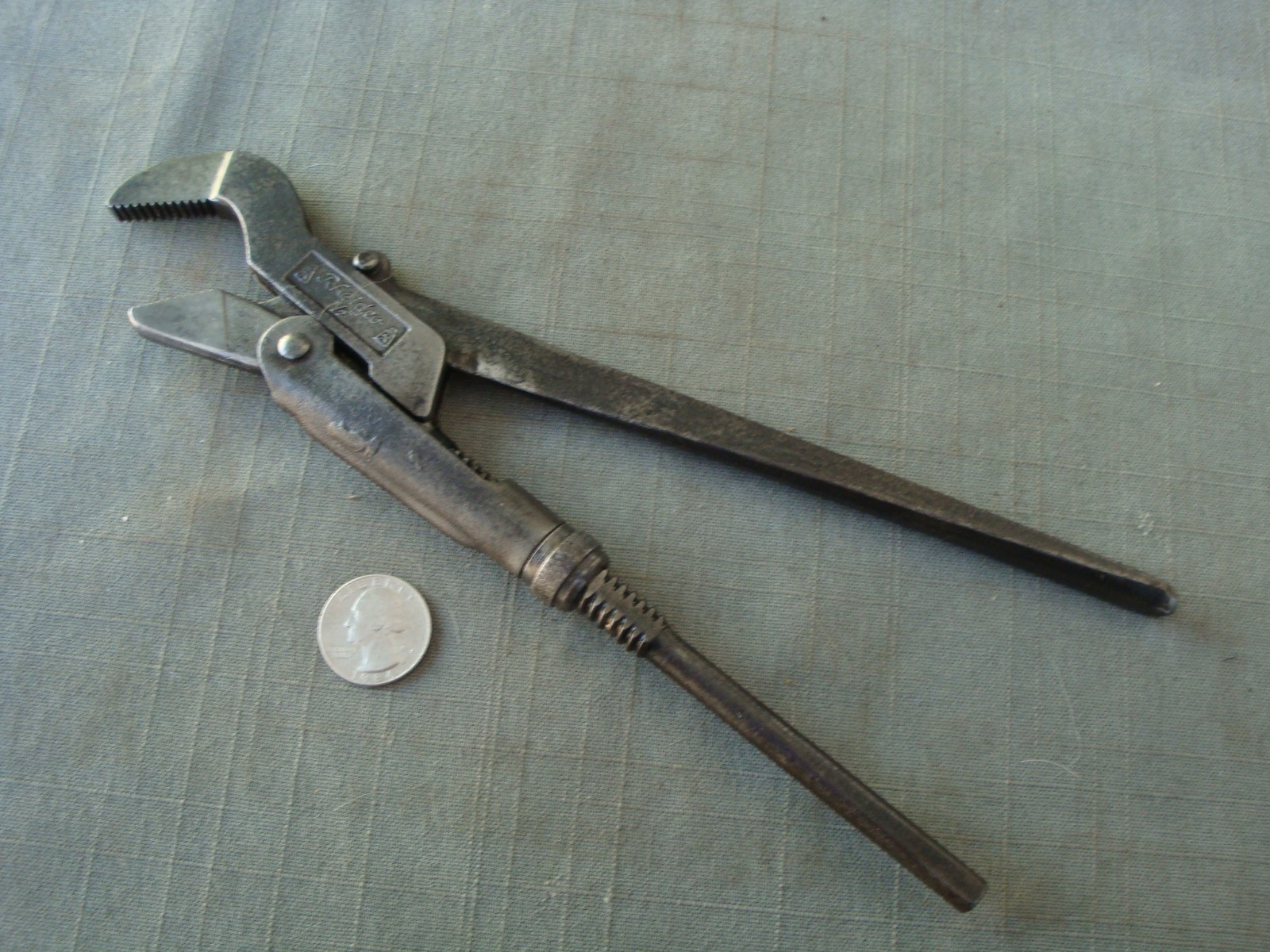 Vintage 10" Rheidco German Swedish Pipe Spanner Wrench  Gedore No.175