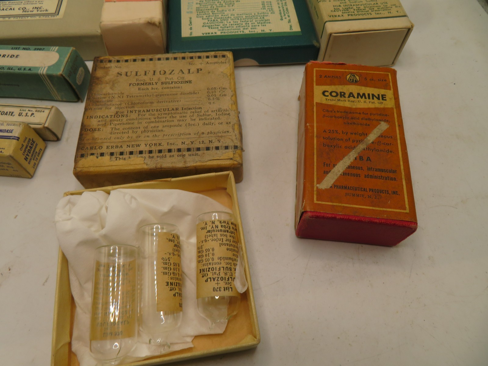 Medical Surgical Glass Glasepic Ampoules LOT 9 EMPTY BROKEN AMPOULES INC