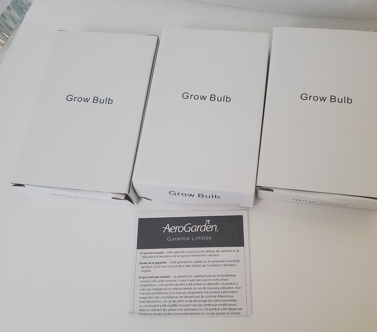 AeroGarden Deluxe Grow Bulbs Compact Fluorescent 3 Per Box 100633