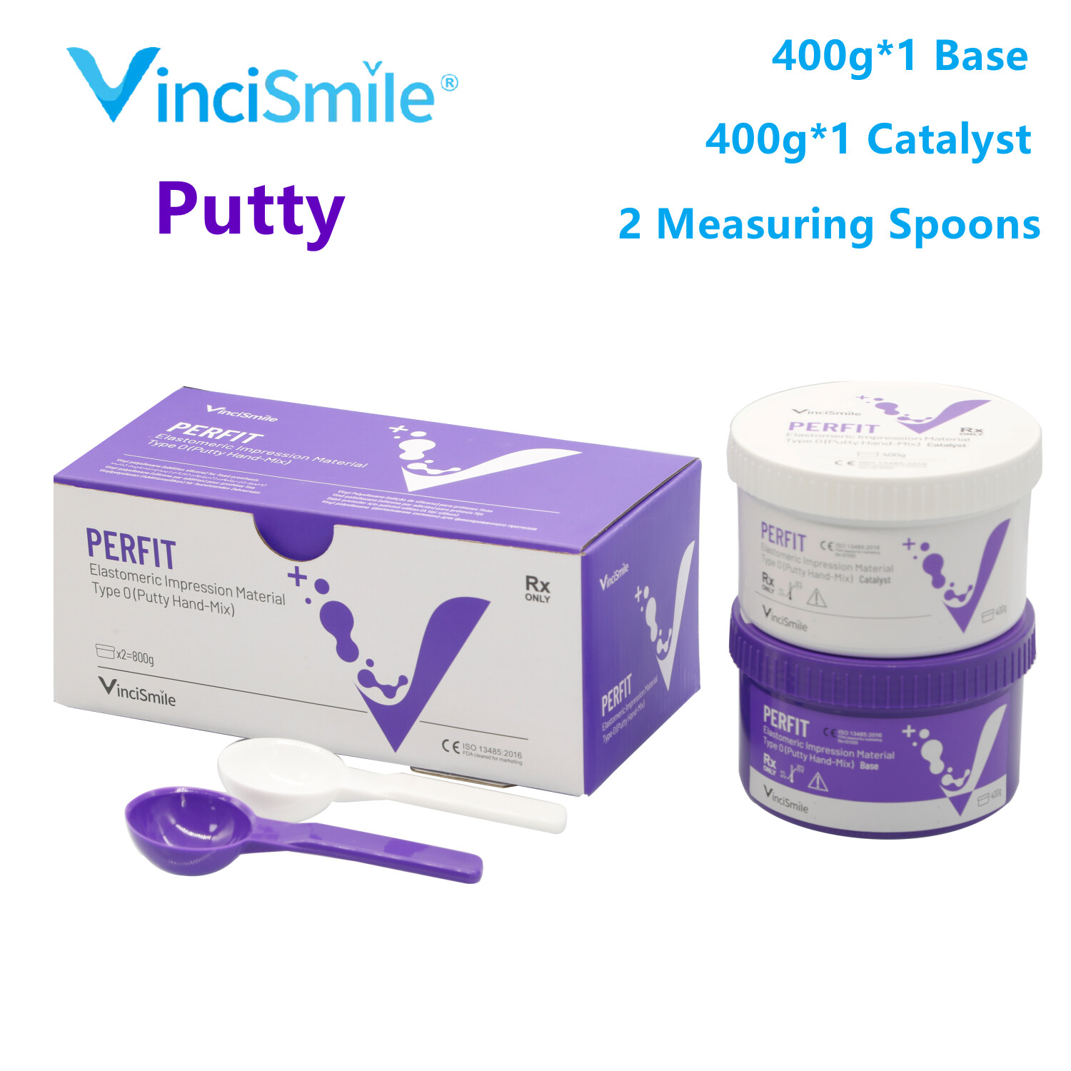 VPS Dental Impression Material Putty Heavy/Regular/Light Body-Fast/Normal Set