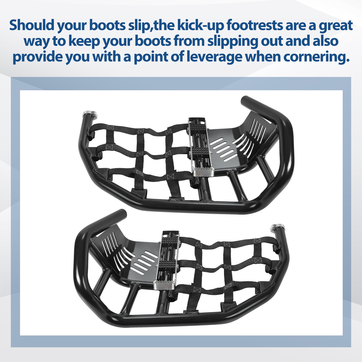 Nerf Bars Heel Gaurd Pro Peg Pair Black For Honda TRX 450R 450ER Sportrax 450