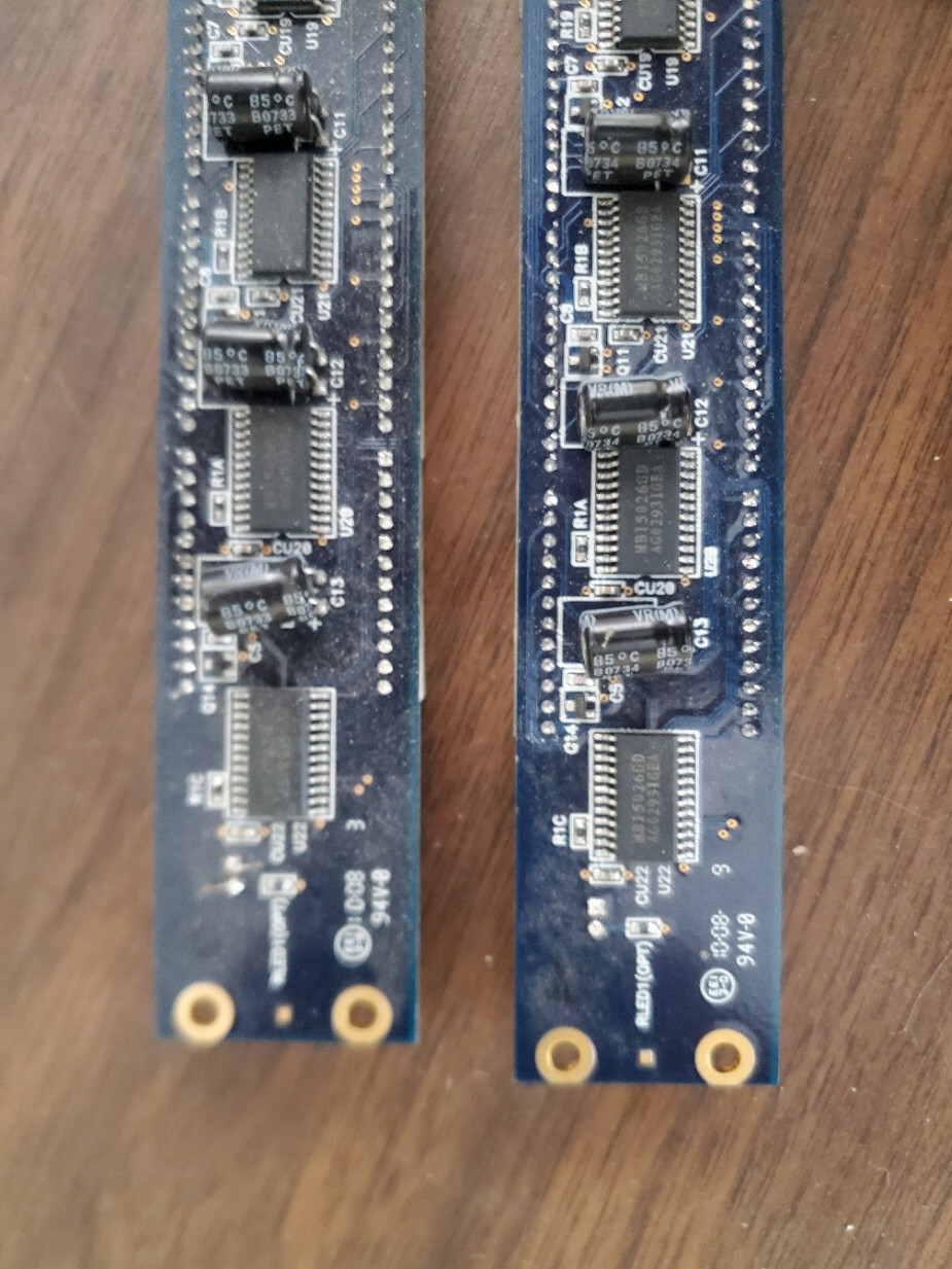 Set of 2, LED Bar Graph Display with driver board - Untested