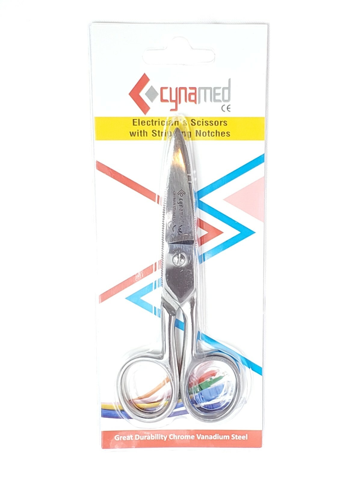 Electrician Scissors for Cutting & Stripping Wires Electrical Repair Tool 5.25"