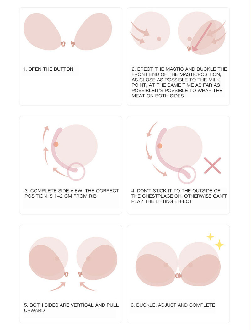 Silicone Self-Adhesive Stick On Gel Push Up Strapless Backless Invisible Bras US