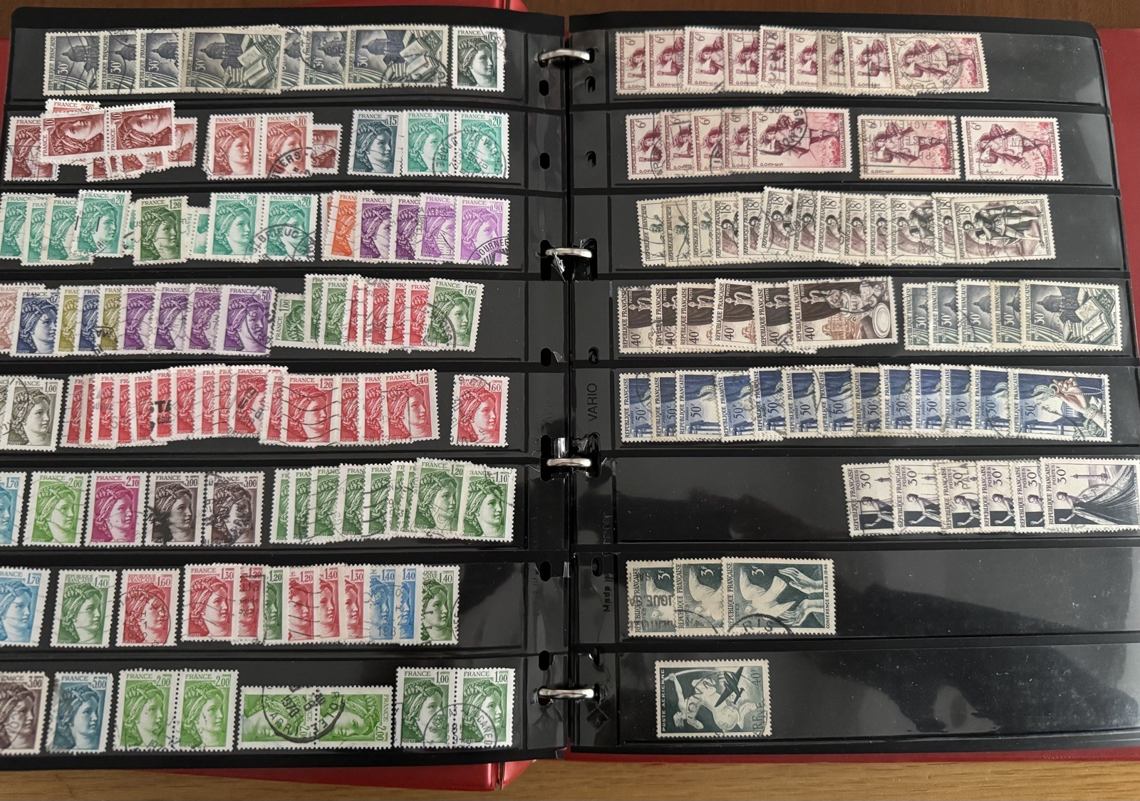 France Stamp Collection With 70 Pages PVC Album 1900-Modern-Some Early Good CV