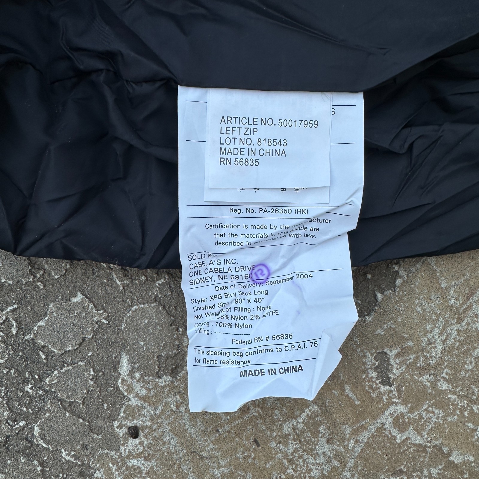 NWT Cabela's Summit Mummy Green Sleeping Bag 36"x90" w/ Bivy Cover