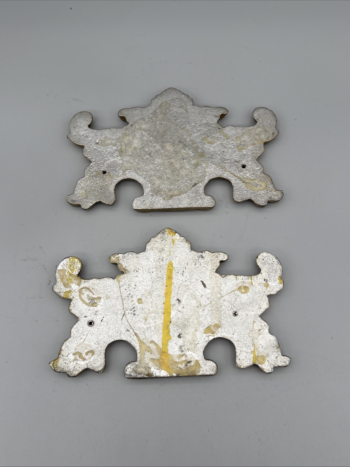 Vintage Brass Gold-tone Metal Decorative Wall Frame Accents - Lot of 8, 4 sets