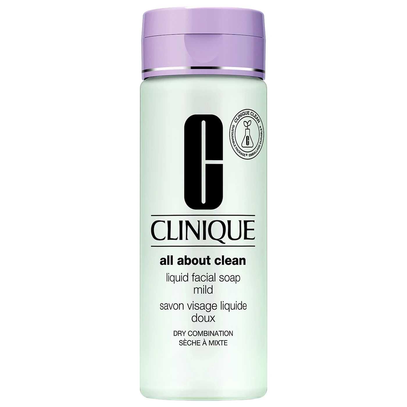 Clinique All About Clean Liquid Facial Soap Mild 6.7 oz /200ml Full Size NEW