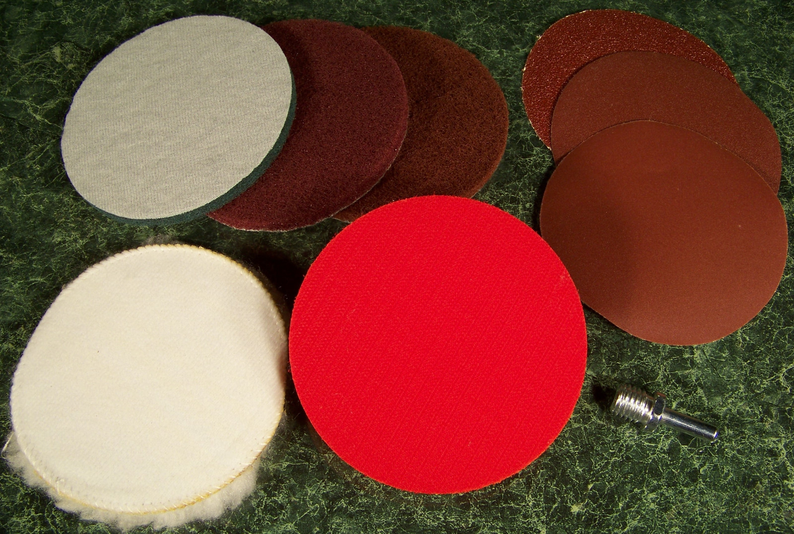 5" BACKING PAD / DISC 5/8x11 THREADED HOOK / LOOP POLISHING SAND SURFACE ADAPTER