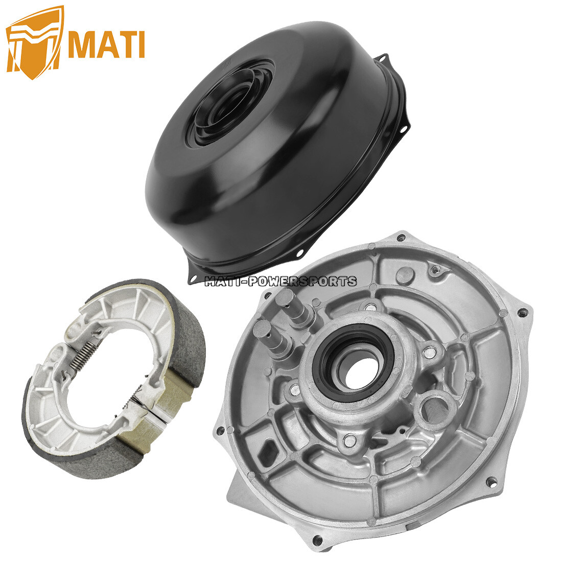 Rear Brake Plate Cover Drum Hub Seals Kit for Honda Rancher 420 Foreman 500 520