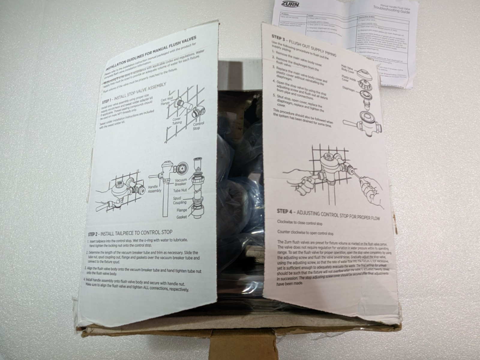 Zurn Z6000AV-HET AquaVantage Exposed Closet Flush Valve 1.28 GPF Chrome