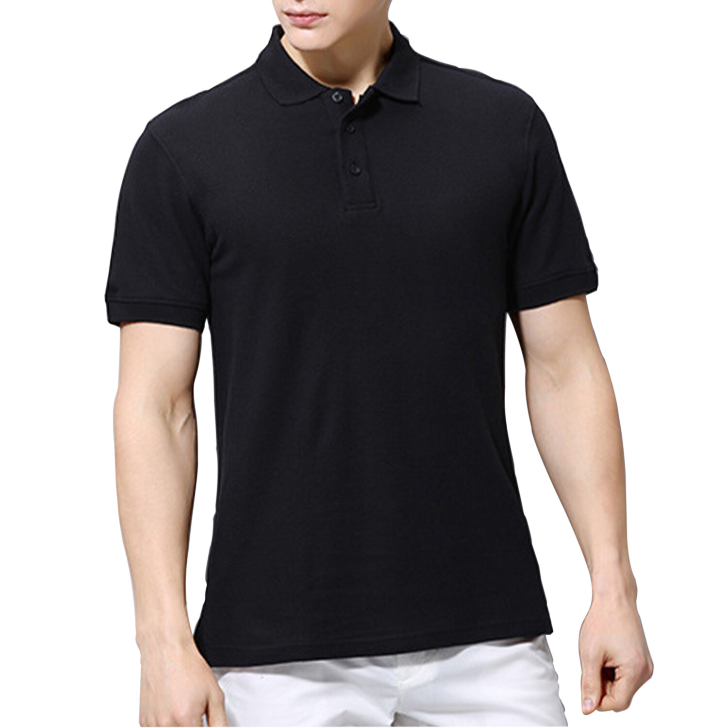 Men's Dri-Fit Golf Polo Shirt Cotton Short Sleeve New
