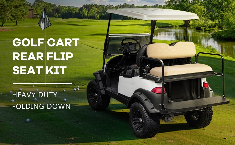 VPAHub Club Car Precedent Tempo Flip Folding Beige Seat Kit