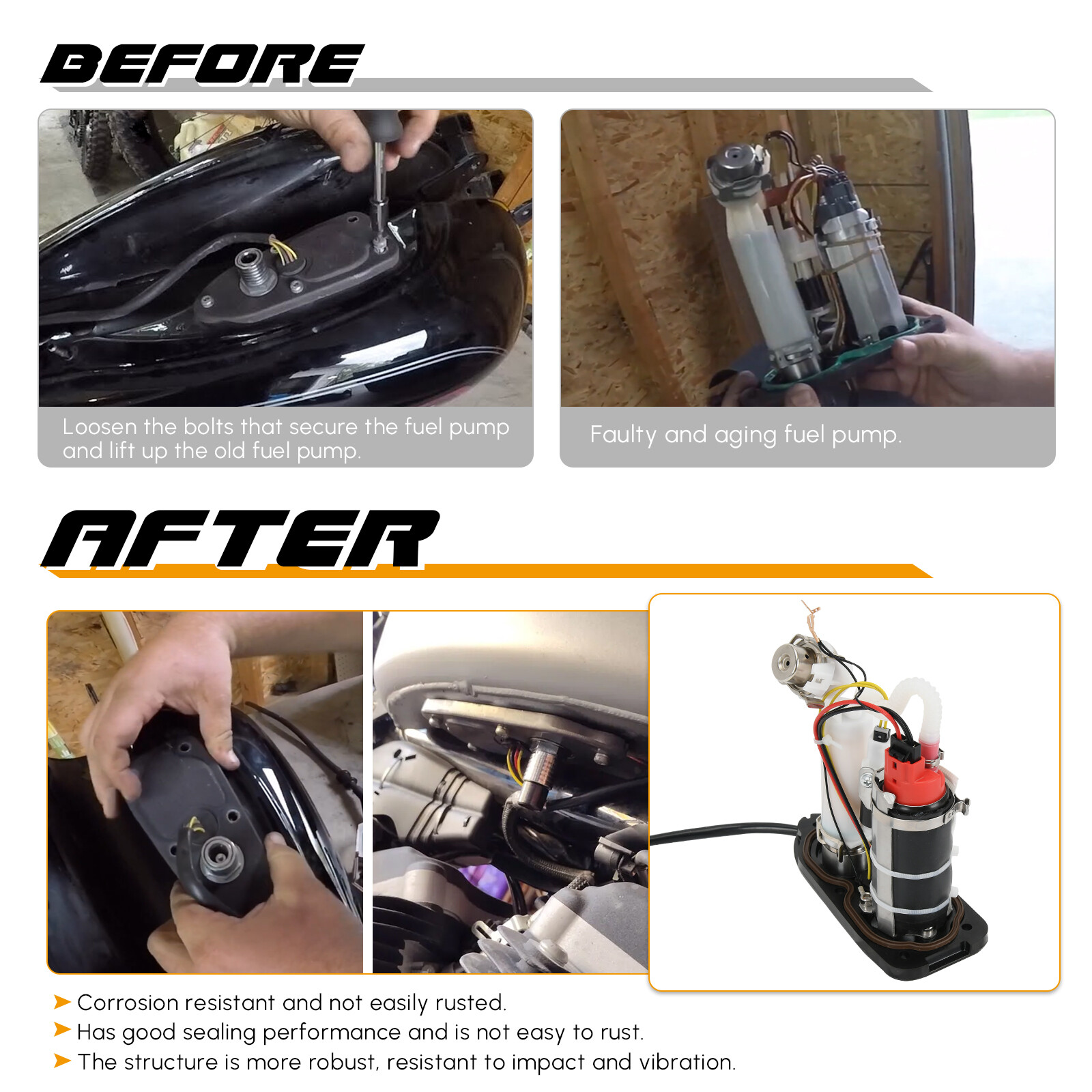 New Fuel Pump Module Assembly 07-19 Harley-Davidson Sportster XL1200 75268-07B