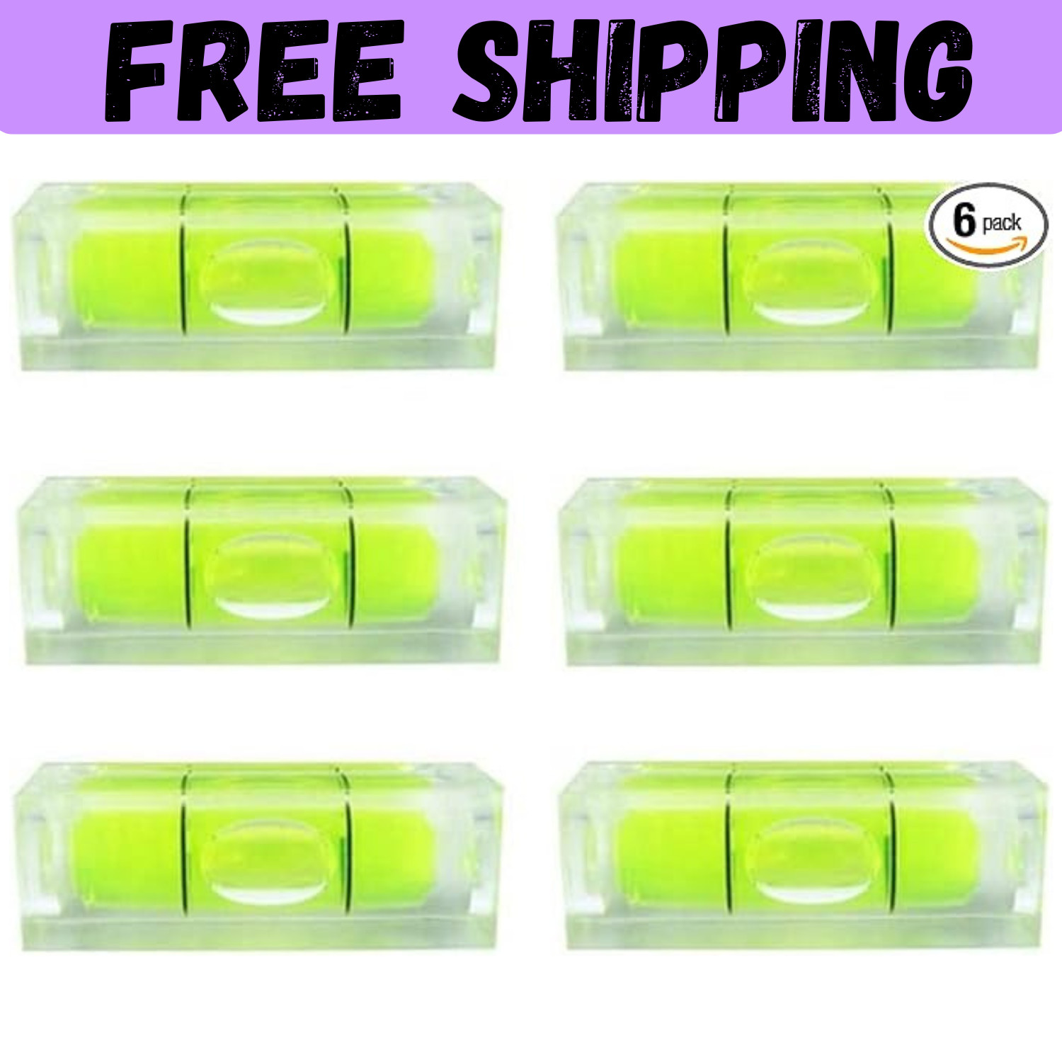 6pcs Small Bubble Level Mini Square Bubble Spirit Levels Leveling Tools New