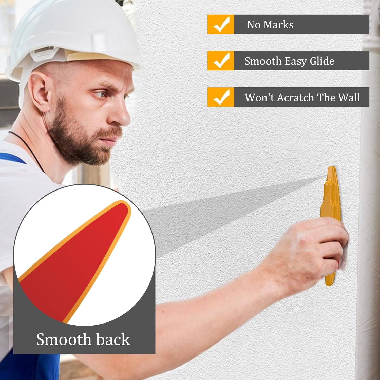 2 PCS Magnetic Stud Finder Locate Screws, Nails Metal Studs Drywall Construction