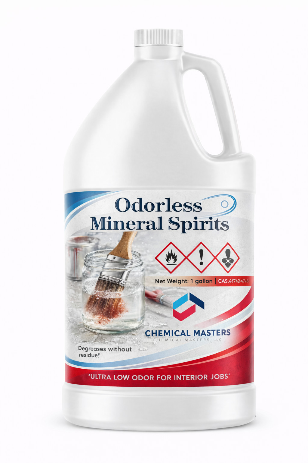 Premium Odorless Mineral Spirits - 1 Gallon - Commercial Paint Thinner - USA