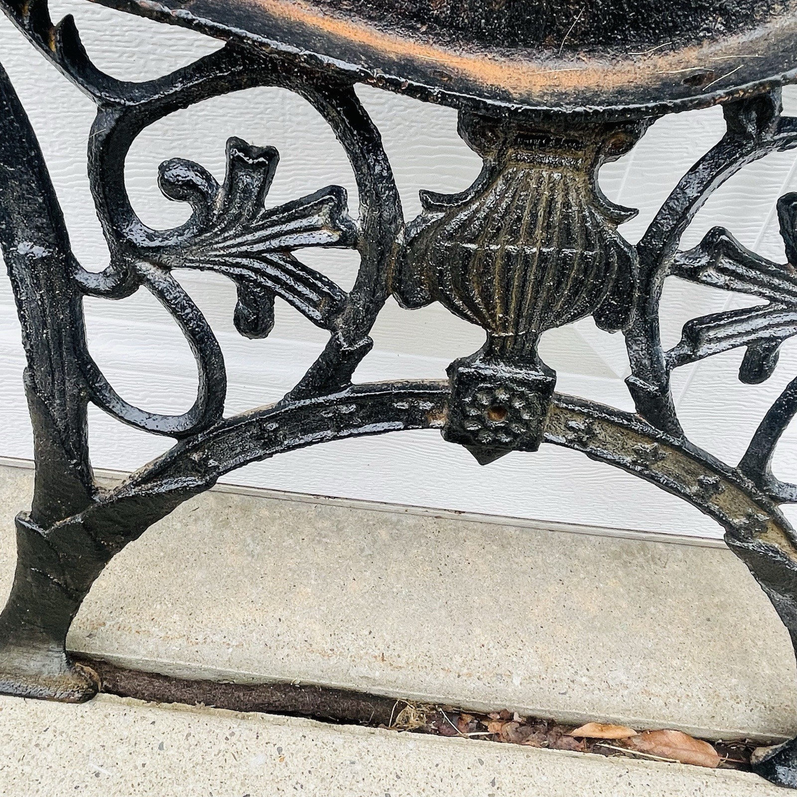 Vintage Cast Iron Park Bench Ends / Legs - Ornate
