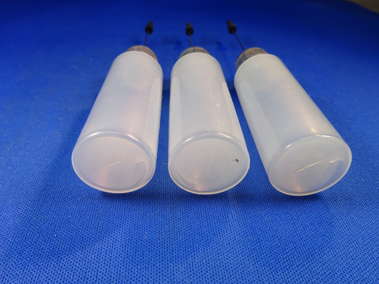 (3) OILER 1/2 OZ PRECISION HIGH QUALITY OIL BOTTLES NEEDLE MICRO TIP APPLICATOR