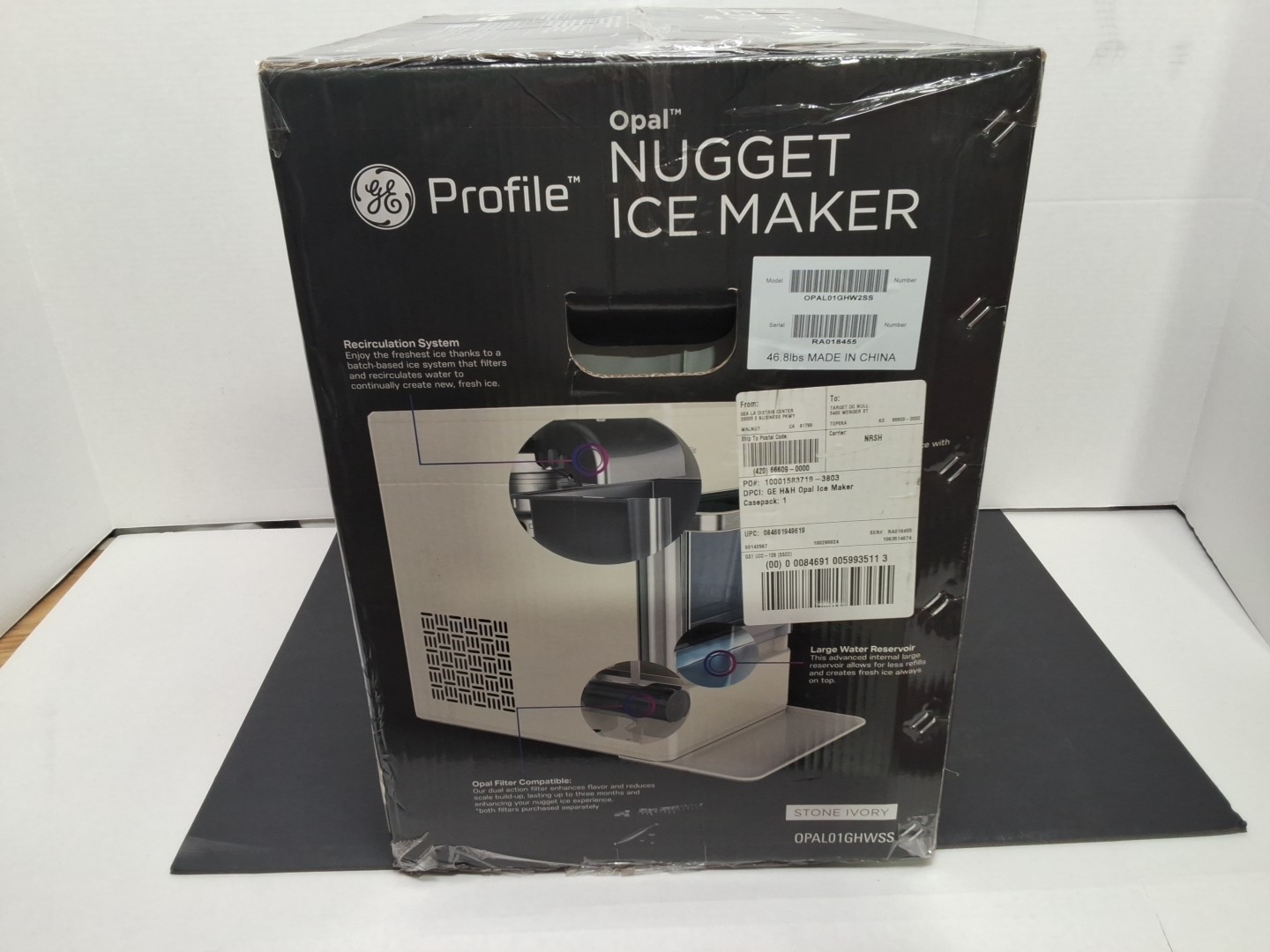 GE Profile Opal Nugget Ice Maker OPAL01GHWSS Stone Ivory