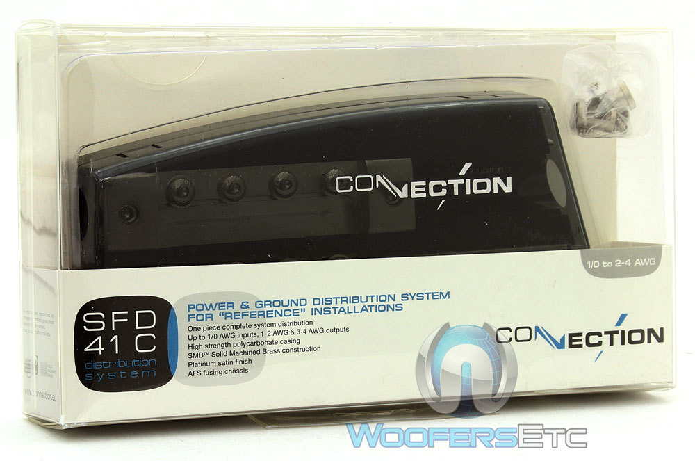 CONNECTION SFD41C PLATINUM 1/0 AWG POWER & GROUND 1-2 & 3-4 AWG DISTRIBUTION BOX