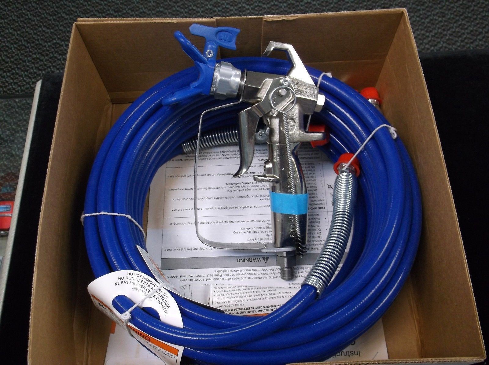 Graco Airless Paint Gun 288487 RACX Hose Kit + Whip Hose & Tip FREE SHIPPING