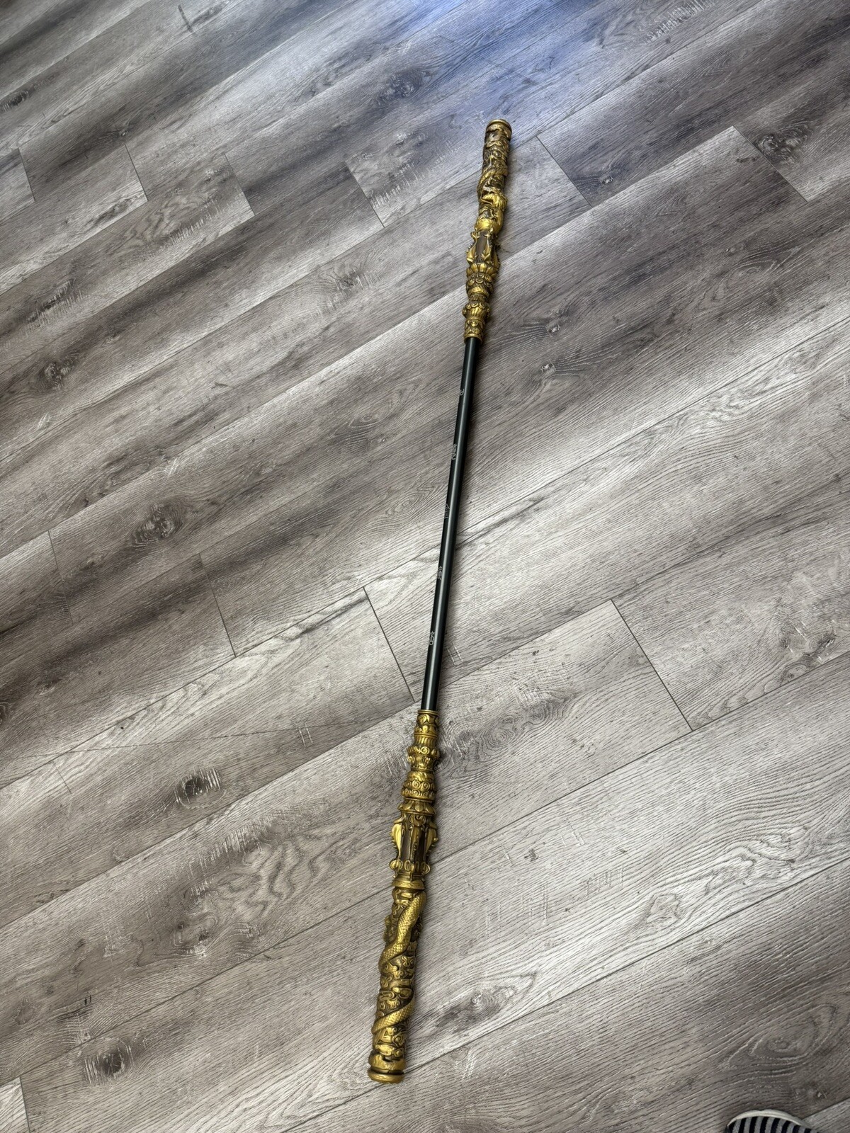 Monkey King Staff 53” Kungfu Gold Metal Wushu Sticks 1:1
