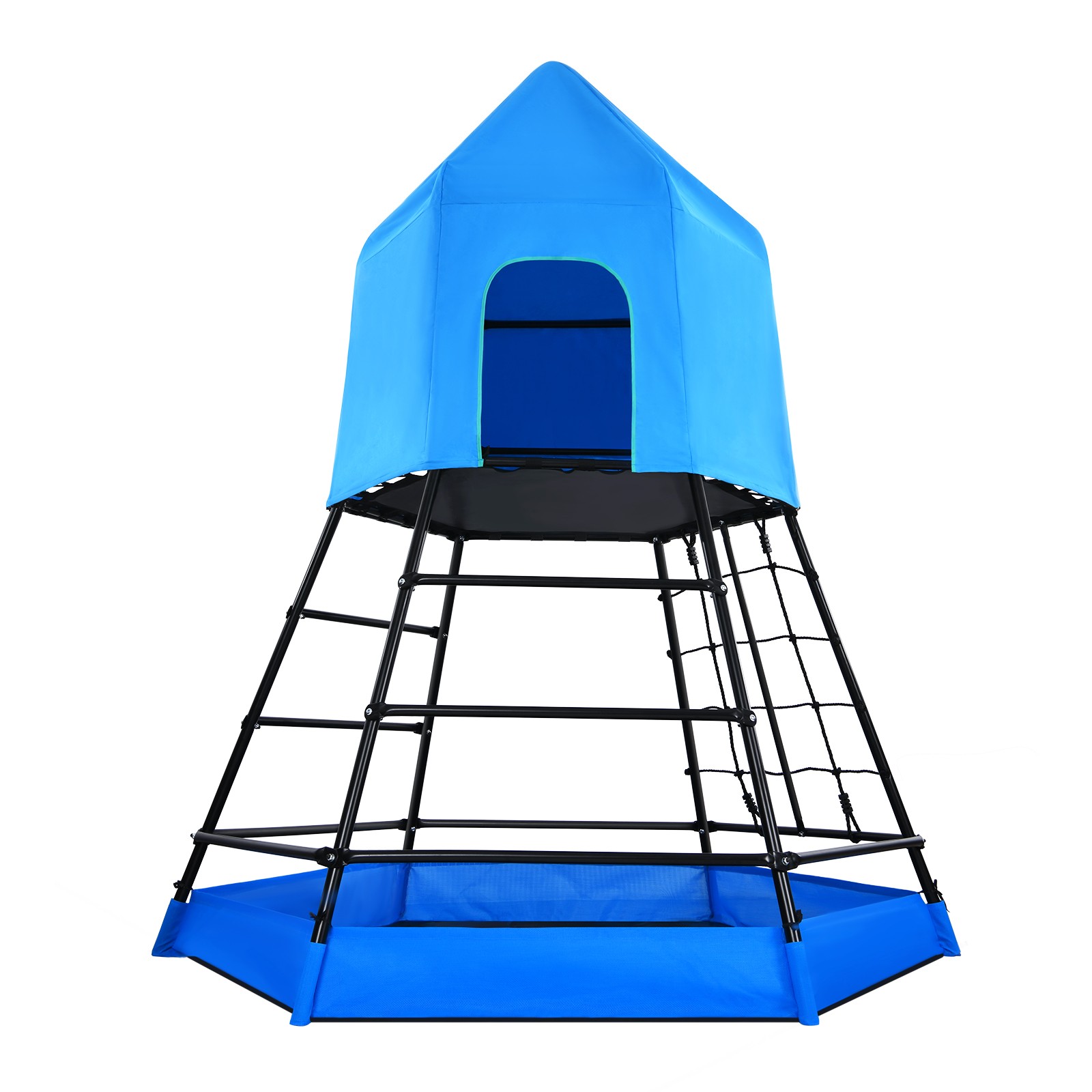 Climbing Toys Dome Climber with Platform and Tent Kids Outdoor Playground Set