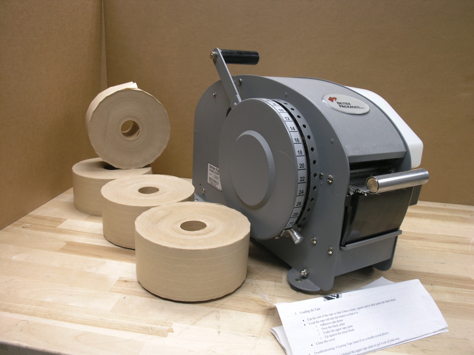 Better Pack Model 333 Plus with 4 rolls of Tape