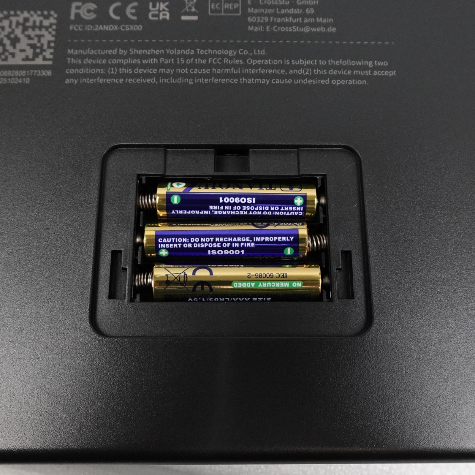 Arboleaf CS10K Eight Electrode Body Composition Smart Digital Scale Black OB