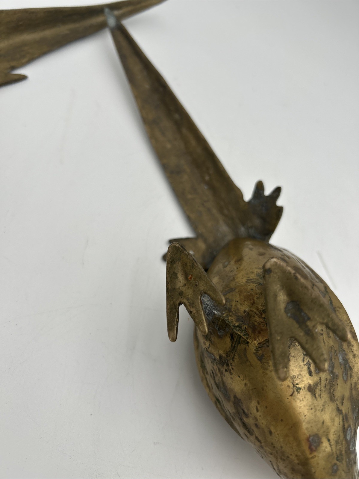 Vintage Pair of SOLID BRASS Pheasant Birds MCM Bird Decor Figurine Old