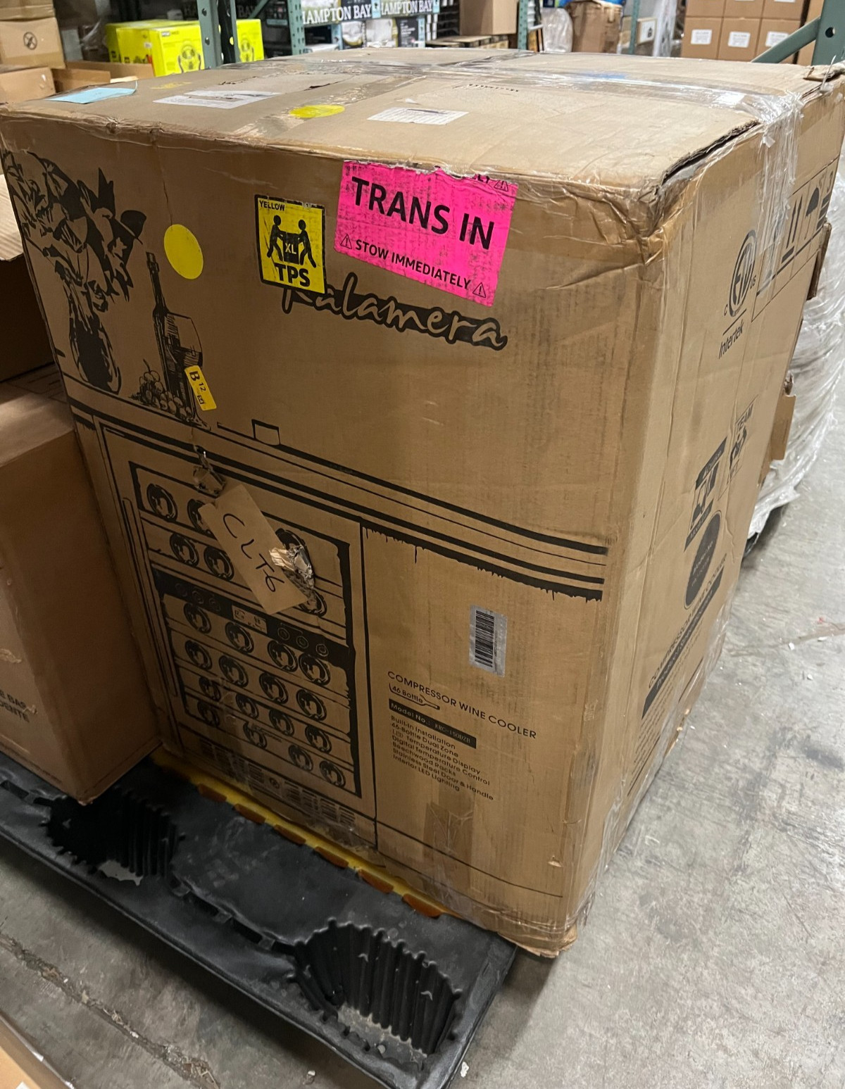 Kalamera 24 inch Wine Cooler, 37 Bottle, Stainless Steel KRC-150DZB