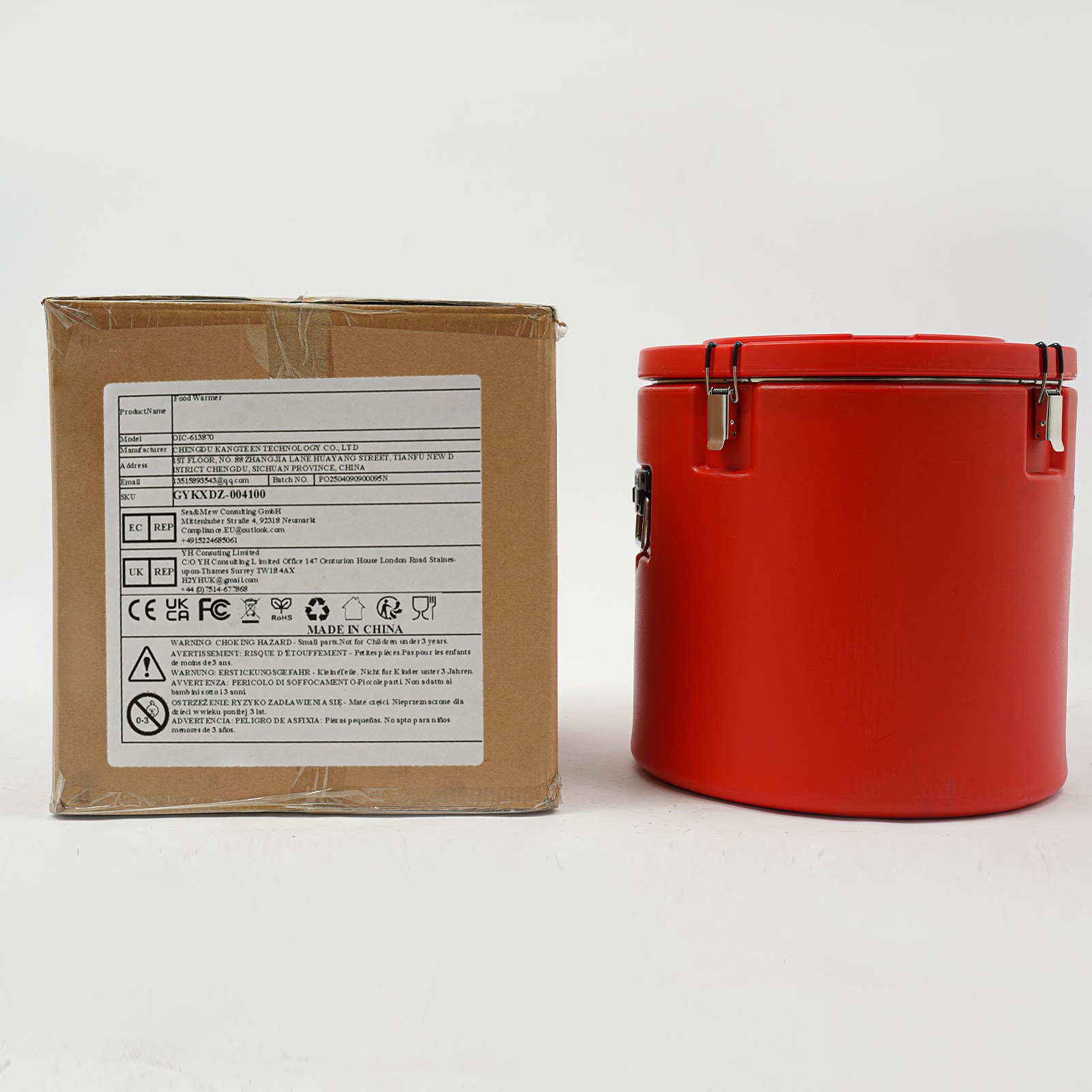 Commercial Soup Container for Hot or Cold Food Insulated Food Carrier 50L