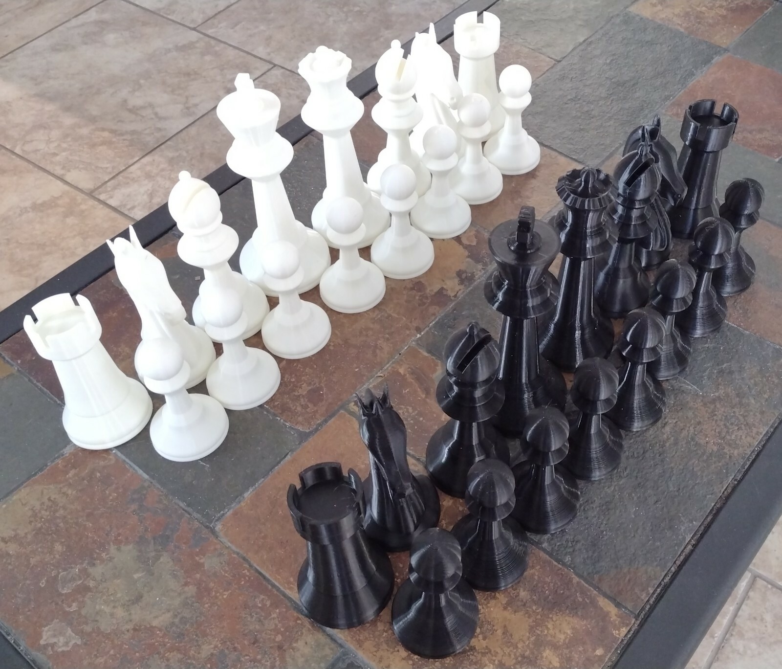 Giant 8 Inch High Chess Set With 8-1/2" High Kings Indoor Outdoor