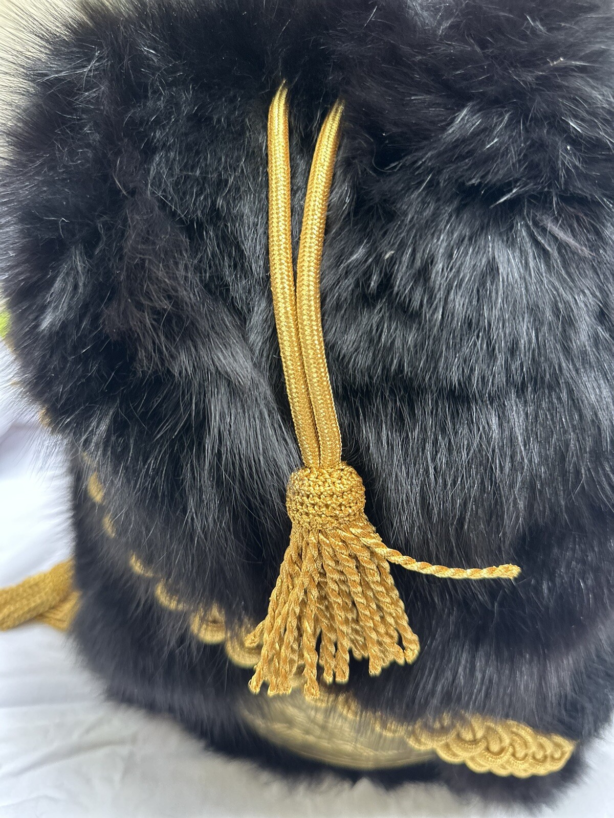 French Napoleonic Bearskin Hat for infantry of guard Officers