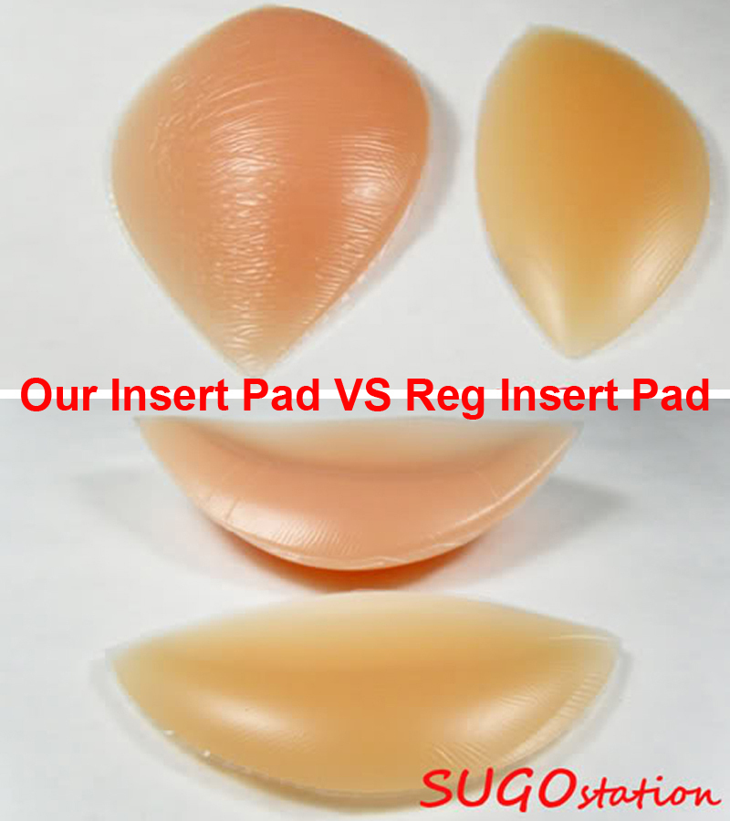 ""JUMBO"" Silicone Insert Pads Gel Push Up Bra Breast Enhancer Bikini Swimsuit