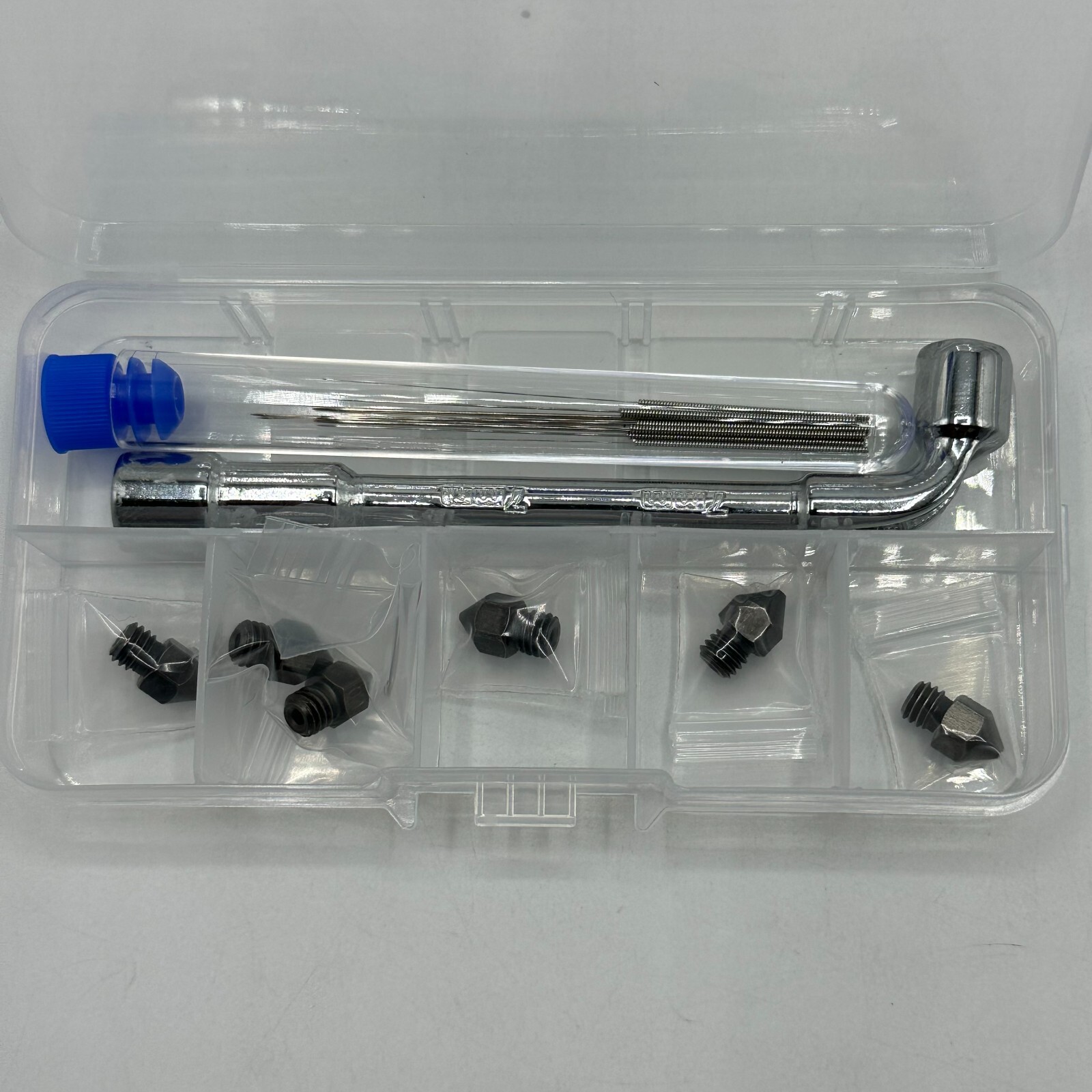 Hardened Steel Nozzle Kit 3D Printer Extruder for Ender 2 3 5 MK8 A6 A8 CR-10